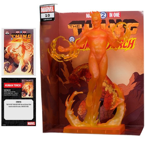 Коллекционная фигурка McFarlane Marvel Human Torch - Collectible with Scene #10 (14843) купить в Украине | Telemart фото