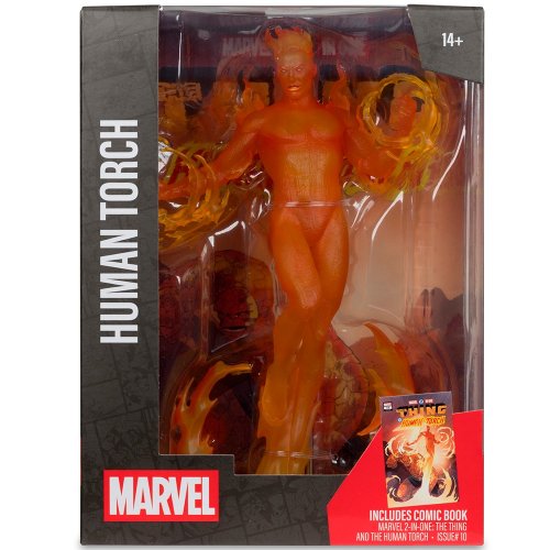 Коллекционная фигурка McFarlane Marvel Human Torch - Collectible with Scene #10 (14843) купить в Украине | Telemart фото