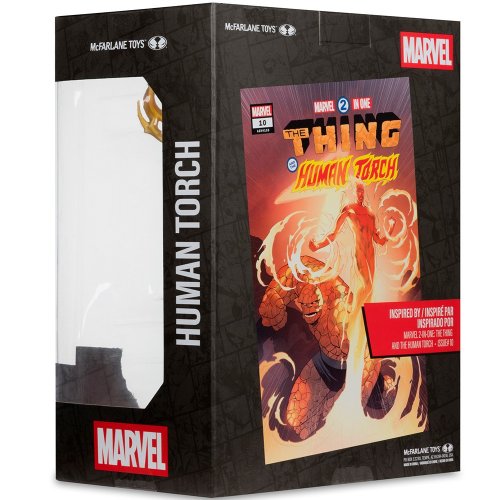 Коллекционная фигурка McFarlane Marvel Human Torch - Collectible with Scene #10 (14843) купить в Украине | Telemart фото