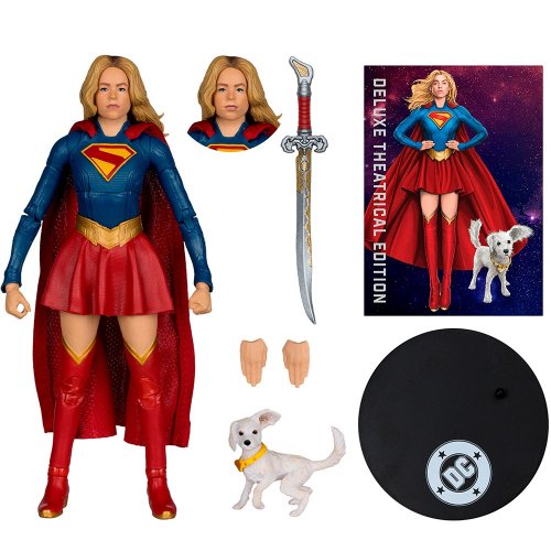 Колекційна фігурка McFarlane DC Supergirl and Baby Krypto - Supergirl Movie - Deluxe Theatrical Edition (17832) купити в Україні | Telemart фото