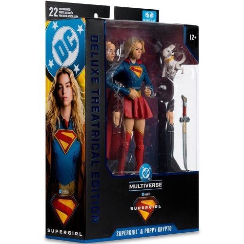 Колекційна фігурка McFarlane DC Supergirl and Baby Krypto - Supergirl Movie - Deluxe Theatrical Edition (17832) купити в Україні | Telemart фото