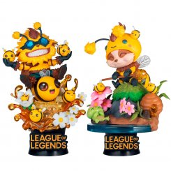Набор коллекционных фигурок Beast Kingdom D-Stage League of Legends: Beemo & BZZZiggs Set (D-Stage119)