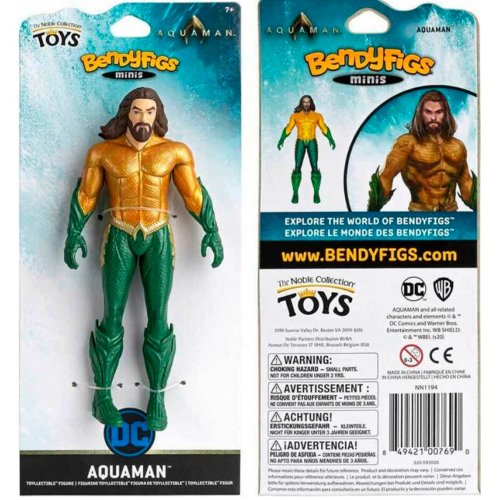 Коллекционная фигурка Noble Collection Bendyfigs DC Comics Aquaman Justice League Mini (NN1194) купить в Украине | Telemart фото