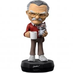 Коллекционная фигурка Iron Studio Marvel Stan Lee with Grumpy Cat - Pow! MiniCo (STNLEE71422-MC)