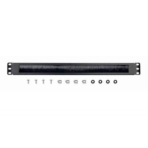 Кабельний органайзер Cablexpert 19" 1U brush panel (19A-BRUSH-02) Black купити в Україні | Telemart фото