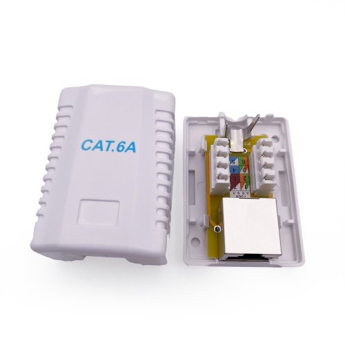 Розетка Cablexpert cat6A FTP single port surface mount box (NCAC-1F6A-01) купити в Україні | Telemart фото