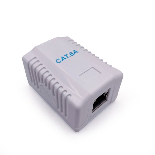 Розетка Cablexpert cat6A FTP single port surface mount box (NCAC-1F6A-01) купити в Україні | Telemart фото