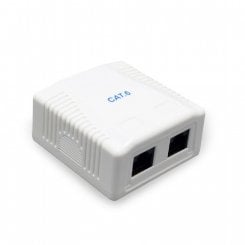 Розетка Cablexpert cat6 FTP 2 port surface mount box (NCAC-2F6-01)