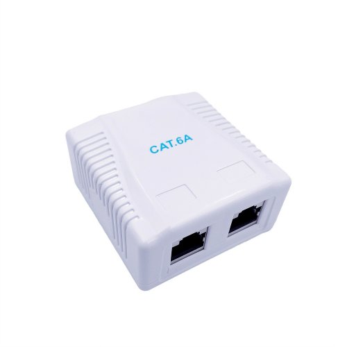 Розетка Cablexpert cat6A FTP 2 port surface mount box (NCAC-2F6A-01) купити в Україні | Telemart фото