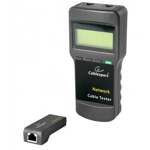Кабельный тестер Cablexpert digital tester for UTP, STP, coaxial cables (NCT-31) Grey купить в Украине | Telemart фото