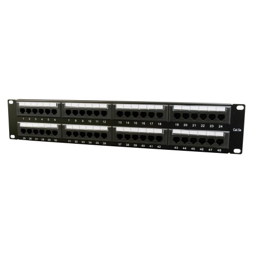 Патч-панель Cablexpert 19" 48xRJ-45 UTP cat5e (NPP-C548CM-001) Black купить в Украине | Telemart фото