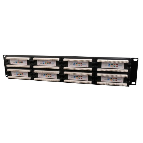 Патч-панель Cablexpert 19" 48xRJ-45 UTP cat5e (NPP-C548CM-001) Black купить в Украине | Telemart фото