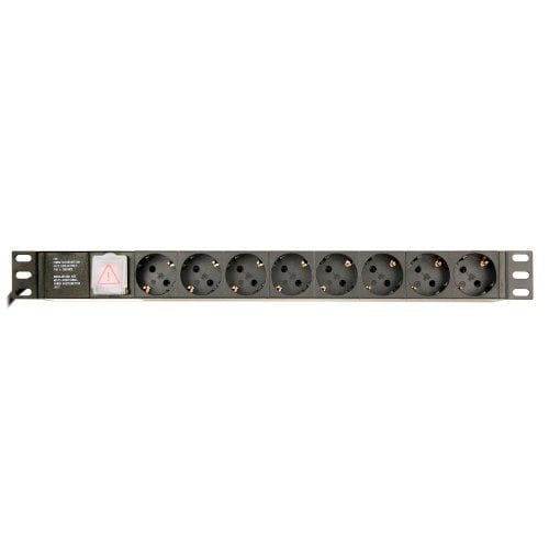 Блок розеток EnerGenie 19" 1U 3 м 8 розеток (EG-PDU-014-C14) Black купить в Украине | Telemart фото