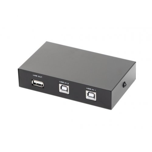 Перемикач USB Gembird USB 2.0 2 to 1 (DSU-21) Black купити в Україні | Telemart фото