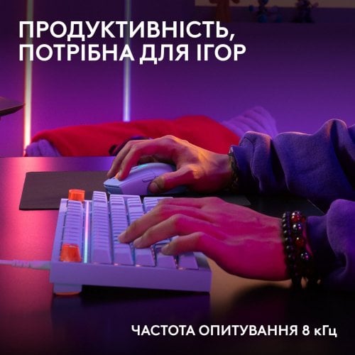 Клавіатура Logitech G316 X 98 RGB Mechanical Tactile (920-014257) Lilac купити в Україні | Telemart фото
