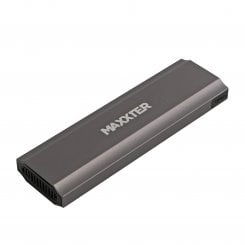 Зовнішня кишеня Maxxter M.2 SSD NVME Enclosure USB 3.1 (EHDE-2280S-02) Grey