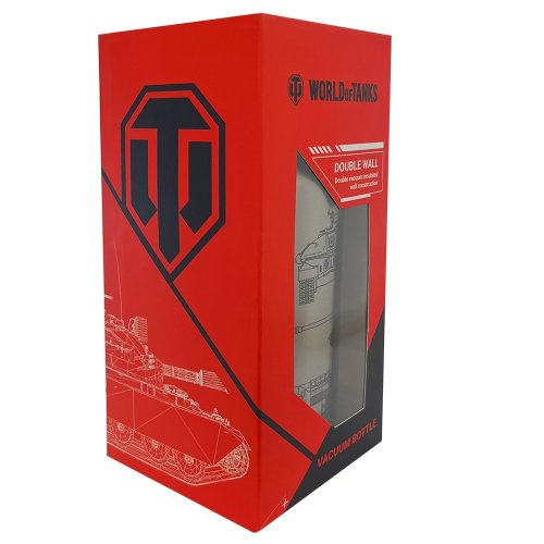 Термос Wargaming World of Tanks Стальной (FWGTHERMOS23STL00) купить в Украине | Telemart фото