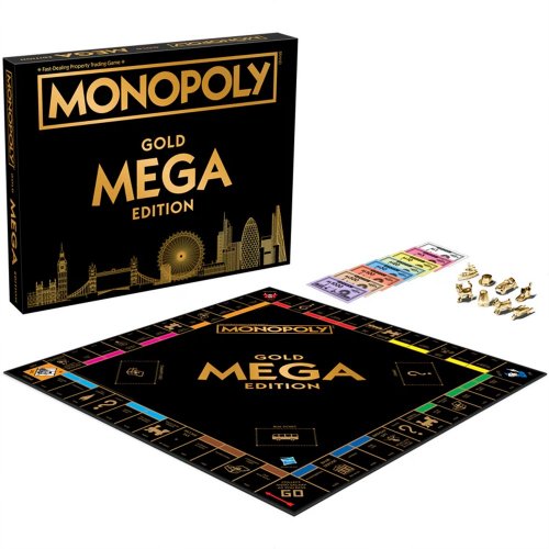 Настольная игра Winning Moves Monopoly Mega Gold - UK (WM02108-EN1-6) купить в Украине | Telemart фото