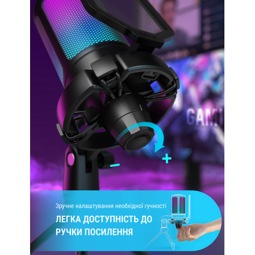Уценка микрофон Fifine AmpliGame A6V (A6V) Black (Вскрытая упаковка, 916206) купить в Украине | Telemart фото