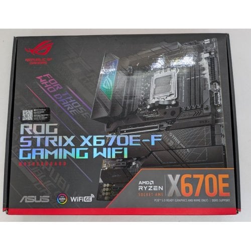 Материнская плата Asus ROG STRIX X670E-F GAMING WIFI (sAM5, X670) (Восстановлено продавцом, 916214) купить в Украине | Telemart фото