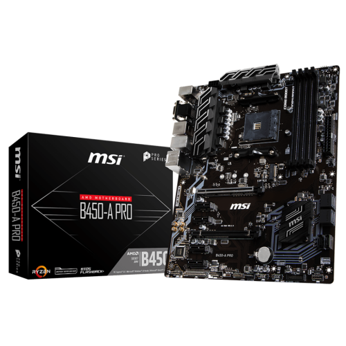 Материнская плата MSI B450-A PRO (sAM4, AMD B450) (Восстановлено продавцом, 916219) купить в Украине | Telemart фото