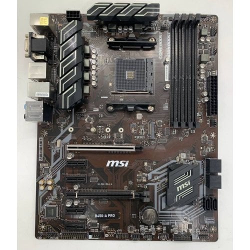 Материнская плата MSI B450-A PRO (sAM4, AMD B450) (Восстановлено продавцом, 916219) купить в Украине | Telemart фото