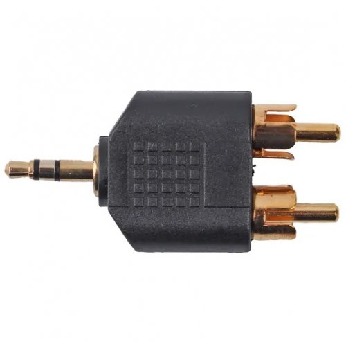 Адаптер Cablexpert 3.5mm to 2 x RCA (A-458) Black купить в Украине | Telemart фото