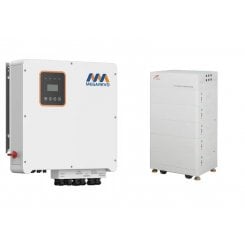 Гібридний трифазний сонячний інвертор із батареєю Megarevo 12000W + battery 25kWh (R12KH3/HV RESS-25KW)