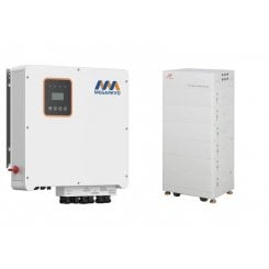 Гібридний трифазний сонячний інвертор із батареєю Megarevo 12000W + battery 30kWh (R12KH3/HV RESS-30KW)