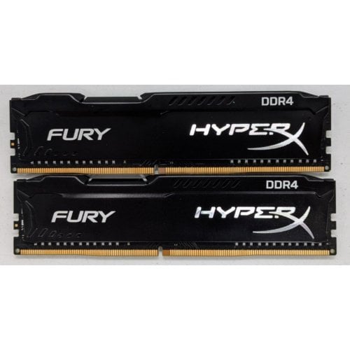 Озу HyperX DDR4 16GB (2x8GB) 2666Mhz Fury Black (HX426C16FB3K2/16) (Восстановлено продавцом, 916298) купить в Украине | Telemart фото