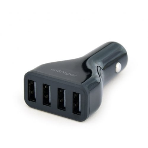 Автомобильное зарядное устройство EnerGenie 4 x USB 4.8A (EG-U4C4A-CAR-01) Black купить в Украине | Telemart фото