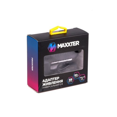 Мережевий зарядний пристрій Maxxter DC Adapter 5V 1A (HPA-5V1A-01) Black купити в Україні | Telemart фото