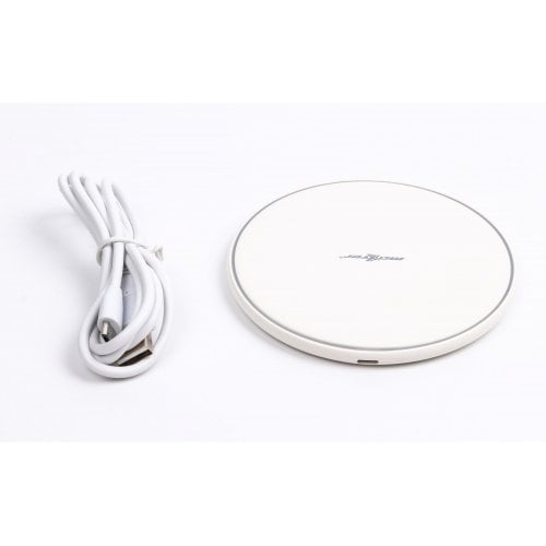 Бездротовий зарядний пристрій Maxxter Qi Wireless (M-QIF-03) White купити в Україні | Telemart фото