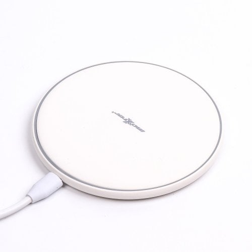 Бездротовий зарядний пристрій Maxxter Qi Wireless (M-QIF-03) White купити в Україні | Telemart фото