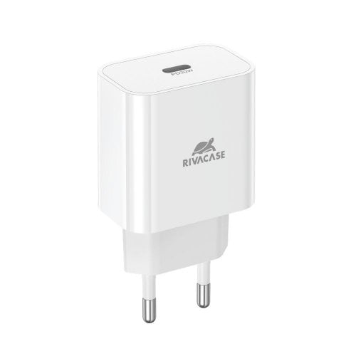 Сетевое зарядное устройство Rivacase USB Type-C 20W (PS4101 W00) White купить в Украине | Telemart фото