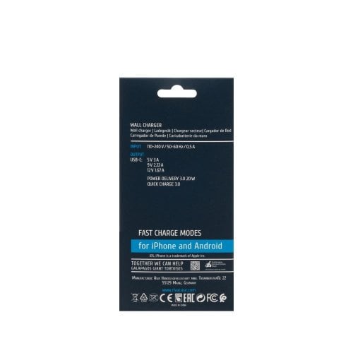 Сетевое зарядное устройство Rivacase USB Type-C 20W (PS4101 W00) White купить в Украине | Telemart фото