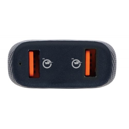 Автомобільний зарядний пристрій Gembird 2 x USB 36W (TA-U2QC3-CAR-01) Black купити в Україні | Telemart фото