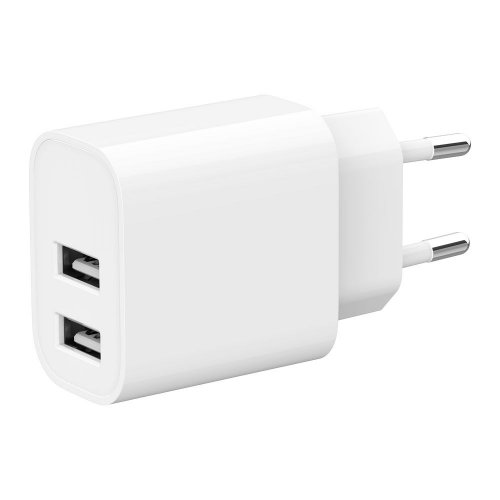 Мережевий зарядний пристрій Gembird 2 x USB 12W (TA-UC-2A12-01) White купити в Україні | Telemart фото