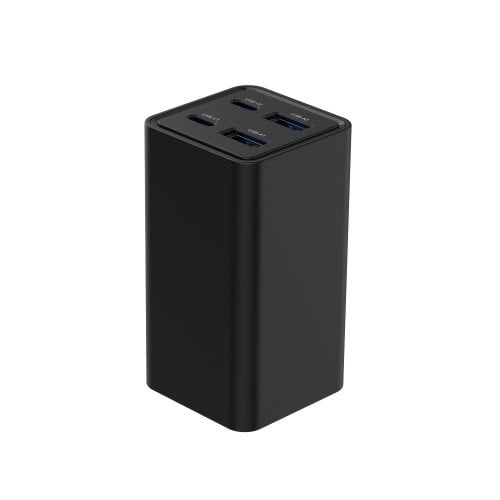 Сетевое зарядное устройство Gembird GaN 2 x USB + 2 x USB Type-C 65W (TA-UC-2A2C-PD65-01-BK) Black купить в Украине | Telemart фото