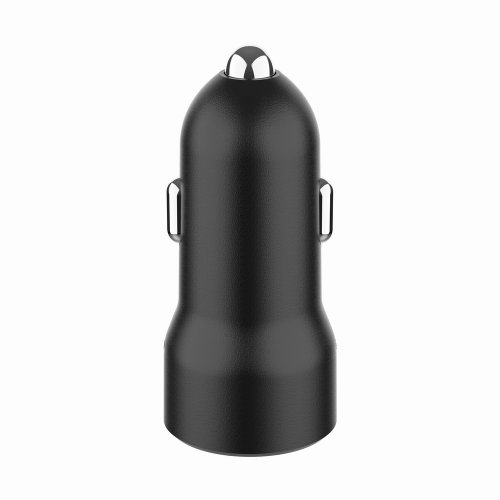 Автомобільний зарядний пристрій Gembird USB + USB Type-C 20W (TA-UC-A2PDQC20-CAR-01) Black купити в Україні | Telemart фото