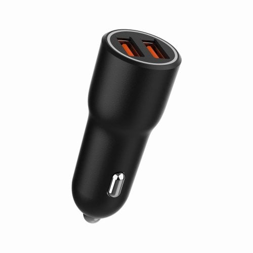 Автомобильное зарядное устройство Gembird 2 x USB 36W (TA-UC-A2QC36-CAR-01) Black купить в Украине | Telemart фото