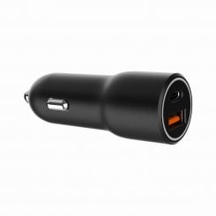 Автомобильное зарядное устройство Gembird USB + USB Type-C 38W (TA-UC-AC2PDQC38-CAR-01) Black