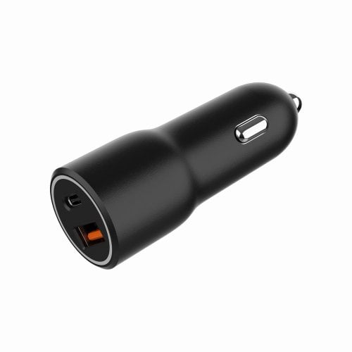 Автомобильное зарядное устройство Gembird USB + USB Type-C 38W (TA-UC-AC2PDQC38-CAR-01) Black купить в Украине | Telemart фото