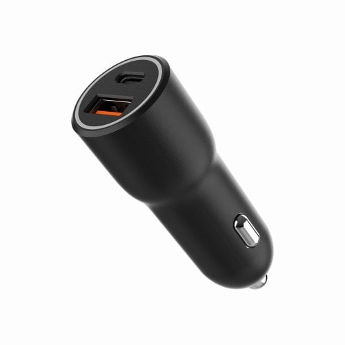Автомобильное зарядное устройство Gembird USB + USB Type-C 38W (TA-UC-AC2PDQC38-CAR-01) Black купить в Украине | Telemart фото