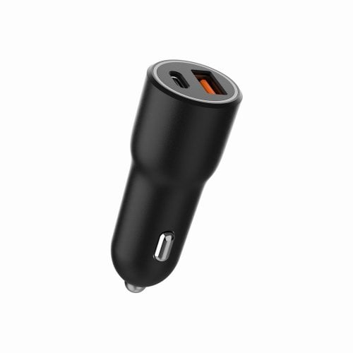 Автомобильное зарядное устройство Gembird USB + USB Type-C 38W (TA-UC-AC2PDQC38-CAR-01) Black купить в Украине | Telemart фото