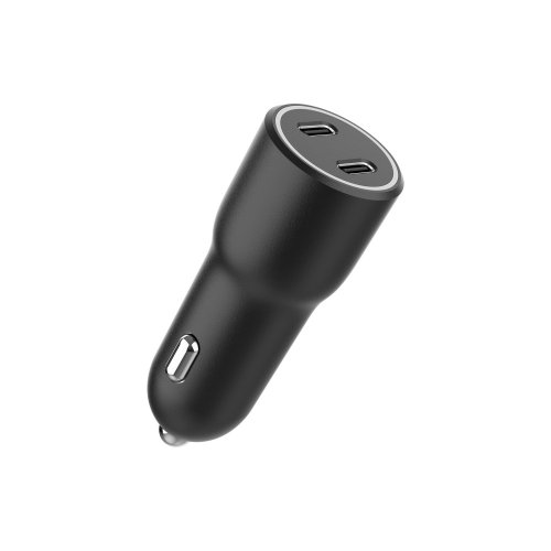 Автомобільний зарядний пристрій Gembird 2 x USB Type-C 40W (TA-UC-C2PD40-CAR-01) Black купити в Україні | Telemart фото