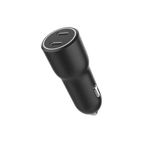 Автомобільний зарядний пристрій Gembird 2 x USB Type-C 40W (TA-UC-C2PD40-CAR-01) Black купити в Україні | Telemart фото