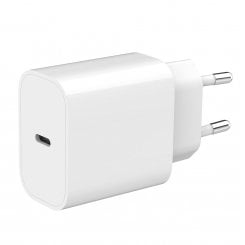 Сетевое зарядное устройство Gembird USB Type-C 20W (TA-UC-PD20-01-W) White