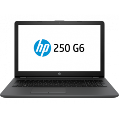Ноутбук HP 250 G6 (3QM21EA) Black / 15.6″ (1366x768, VA) / Intel Core i3-7020U (2.3 ГГц), 2 ядра / Intel HD Graphics 620 / 4 ГБ (DDR4) / 500 ГБ (HDD) / Без ОС