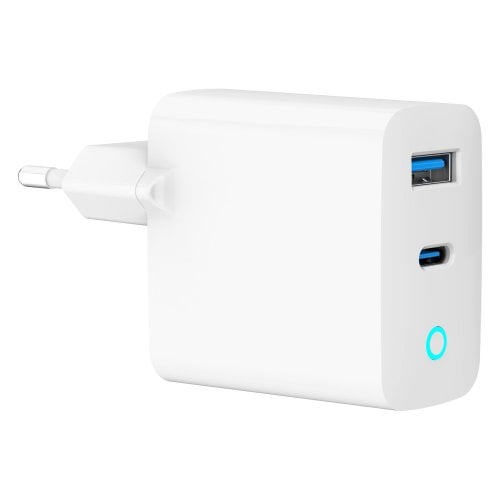 Мережевий зарядний пристрій Gembird GaN USB + USB Type-C 30W (TA-UC-PDQC30L-W-01) White купити в Україні | Telemart фото